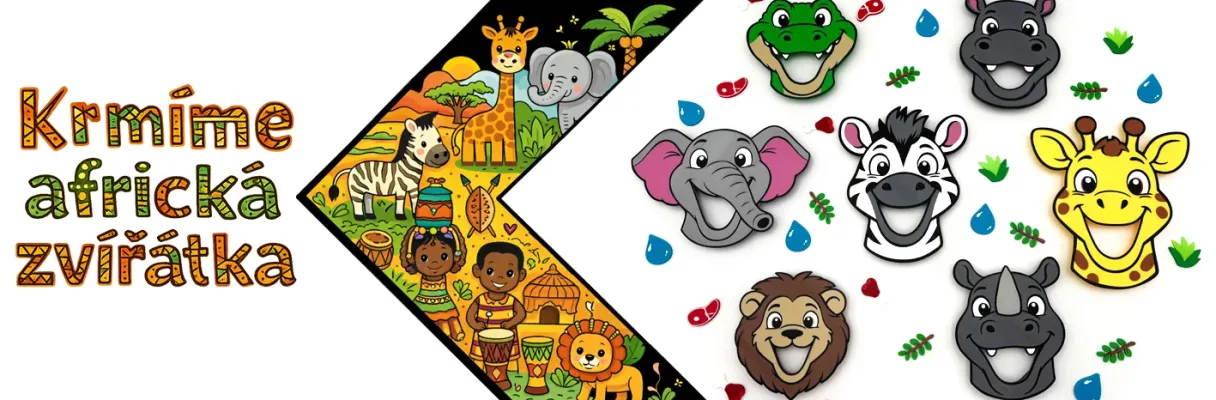 Krmící africká zvířátka