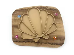 Eco smyslový tácek mořská mušle