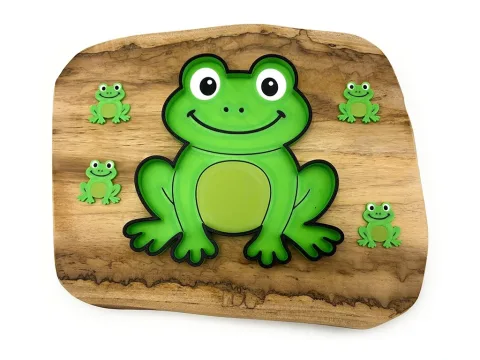 Eco smyslový tác žába