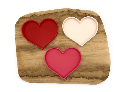 Eco smyslové tácy srdíčka (3ks)