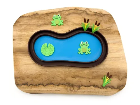 Eco smyslový tác rybník