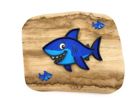 Eco smyslový tácek žralok (modrý)