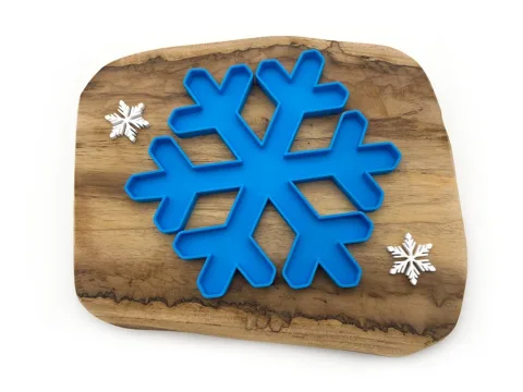 Eco smyslový tácek vločka modrá