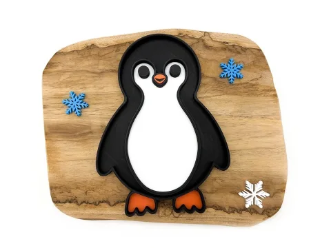 Eco smyslový tácek tučňák