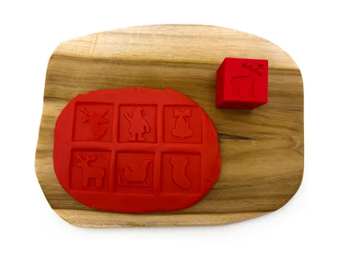 Otiskovací kostka americké Vánoce