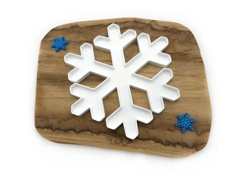 Eco smyslový tácek vločka bílá