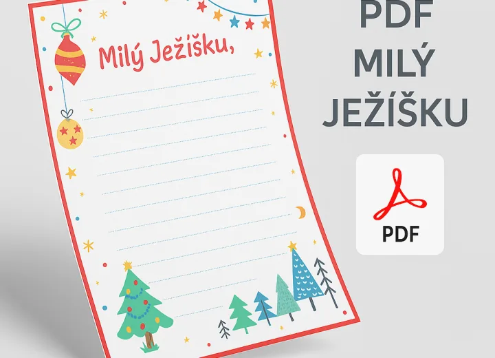 Dopis Ježíškovi - PDF zdarma k vytisknutí (A4)