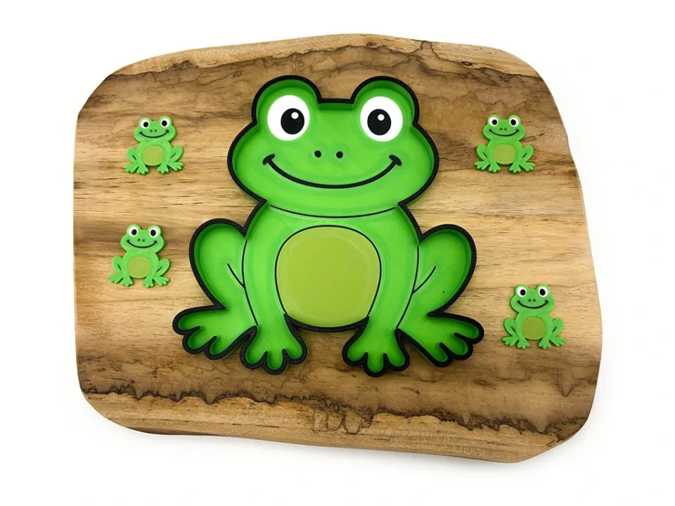 Eco smyslový tác žába