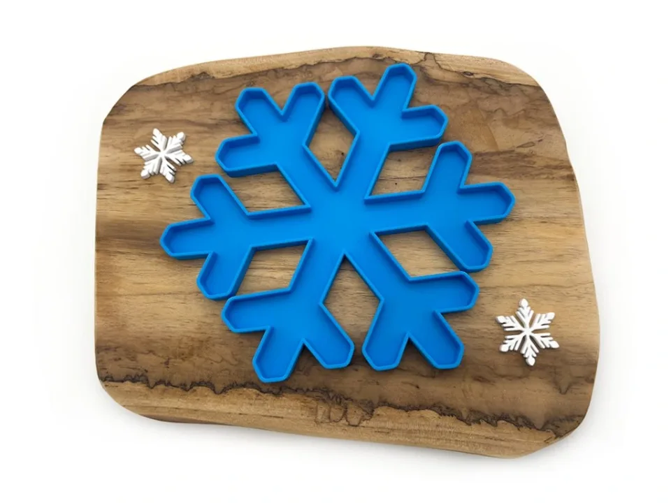 Eco smyslový tácek vločka modrá