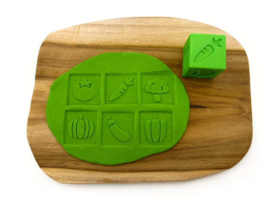 Otiskovací kostka zelenina