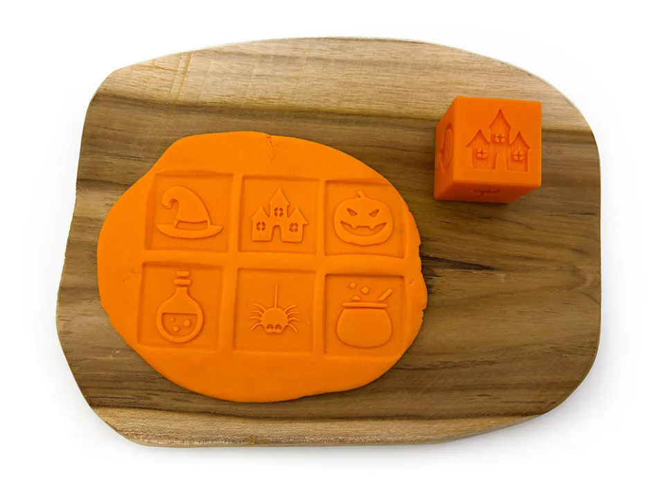 Otiskovací kostka halloween oranžová