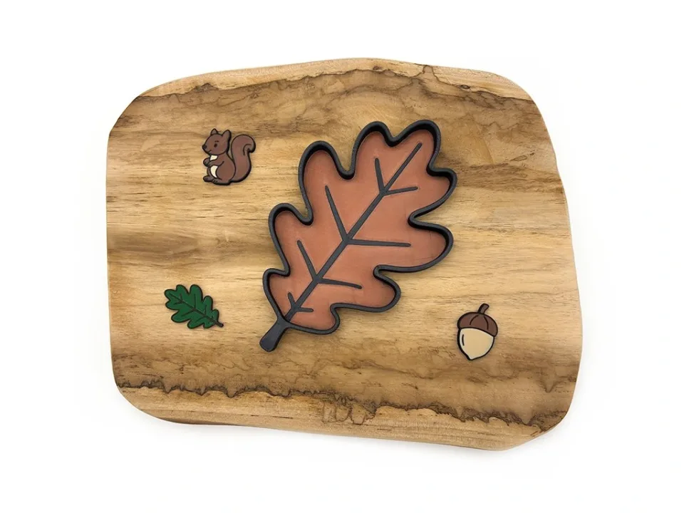 Eco smyslový tác Dubový list