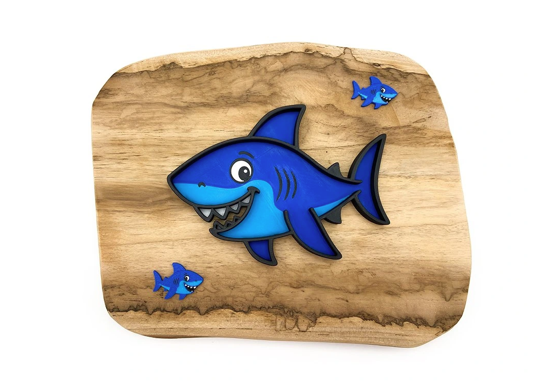 Eco smyslový tácek žralok (modrý)