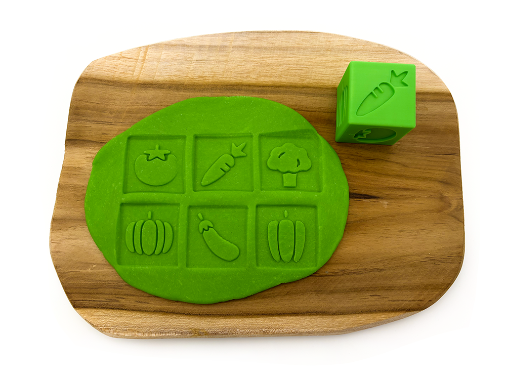 Otiskovací kostka zelenina