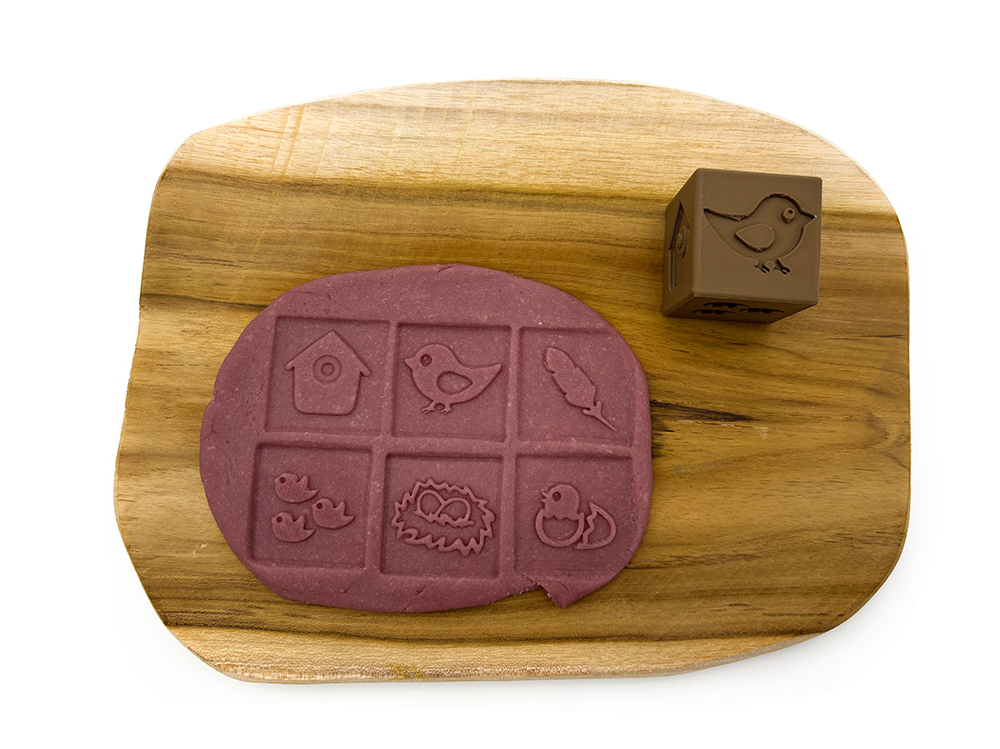 Otiskovací kostka ptáček