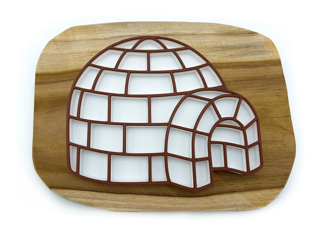 Eco smyslový tác iglů (hnědý okraj)